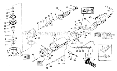 Unit Parts Diagram and Parts List for 135277001  Craftsman Sander Polisher
