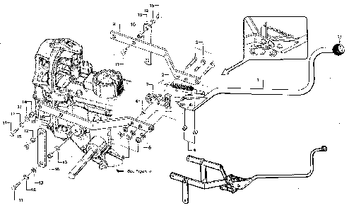 Yoke and roller assembly Diagram and Parts List for 98729909  Craftsman Tiller