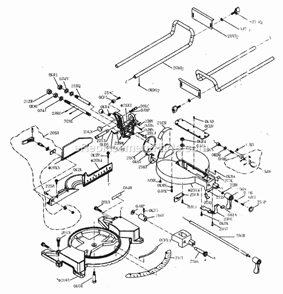 Part Location Diagram of 25X4 Craftsman Table