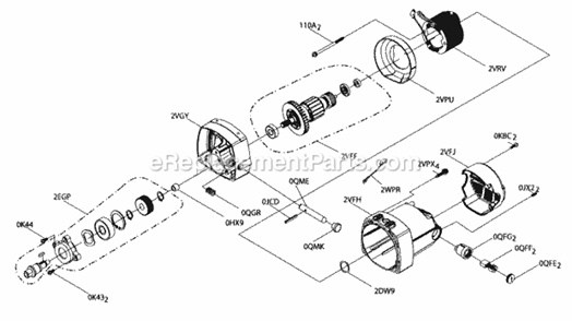 Part Location Diagram of 0QFG Craftsman Holder Assembly