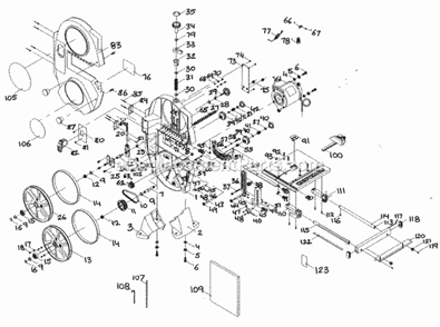 Part Location Diagram of X08E Craftsman Band
