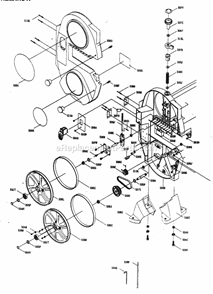 Base Diagram and Parts List for 137214130  Craftsman Circular Saw