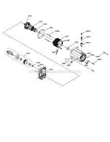 Motor Diagram and Parts List for 137218020  Craftsman Table Saw