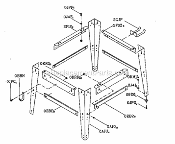 Part Location Diagram of 09D6 Craftsman Spacer
