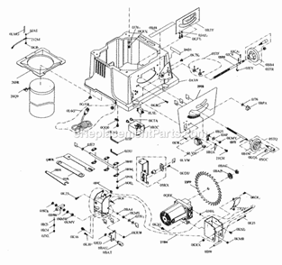 Saw Assy Diagram and Parts List for 137218041  Craftsman Table Saw