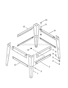Part Location Diagram of 0EB6 Craftsman Bracket