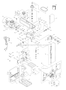 Page A Diagram and Parts List for 137219001  Craftsman Drill Press