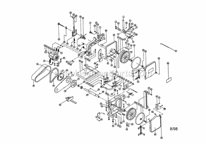 Craftsman Band Saw Diagram and Parts List for 137224140  Craftsman Band Saw