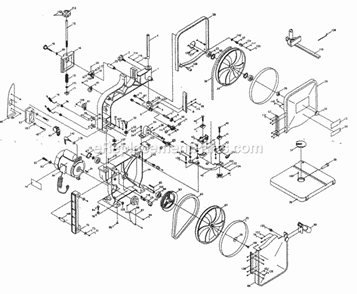 Saw Diagram and Parts List for 137224240  Craftsman Circular Saw