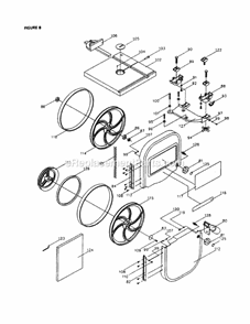 Wheels And Table Diagram and Parts List for 137224320  Craftsman Band Saw