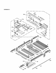 Blade Guard Assembly Diagram and Parts List for 137228010  Craftsman Table Saw