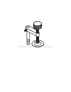 Hol Down Clamp Diagram and Parts List for 137234960  Craftsman Miter Saw