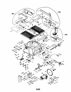 10" Table Saw 137221960 Diagram and Parts List for 137248760  Craftsman Table Saw