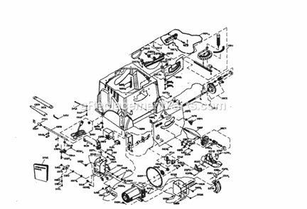 Base Assy Diagram and Parts List for 137248850  Craftsman Table Saw