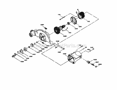 Part Location Diagram of 1161 Craftsman Arm Upper
