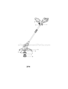 Page A Diagram and Parts List for 13898982  Craftsman Trimmer