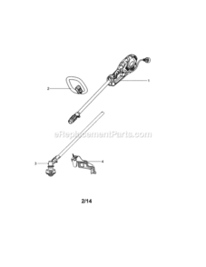 Page A Diagram and Parts List for 13899005  Craftsman Trimmer