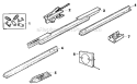 Part Location Diagram of 41B2616 Chamberlain Cable Pulley Bracket Assembly