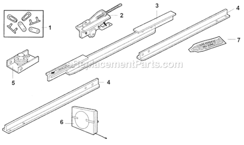 Page A Diagram and Parts List for 13953662SRT2  Craftsman Garage Door Opener