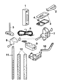 Part Location Diagram of 10A20 Craftsman Batt-Cr2032