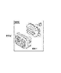 Exhaust Diagram and Parts List for CMXGMAM1125499  Craftsman Lawn Mower