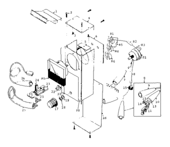 Part Location Diagram of 7681-1 Craftsman Meter cover