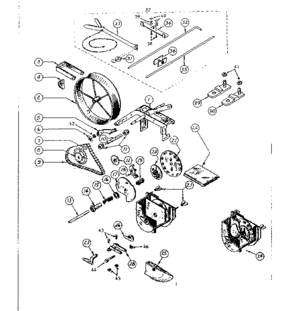 Seeder Diagram and Parts List for 597261620  Craftsman Seeder