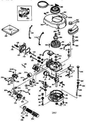 Engine (71/143) 143.974032 Diagram and Parts List for 143974032  Craftsman Engine