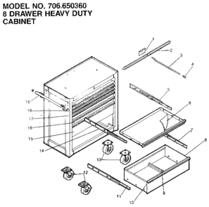 Part Location Diagram of F532A6 Craftsman Instruction