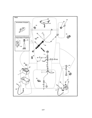 Electrical Diagram and Parts List for 917273980  Craftsman Lawn Tractor