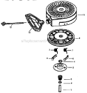 Recoil_Starter_590707_(71143) Diagram and Parts List for 143955001  Craftsman Lawn Mower