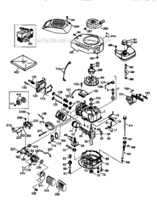 Replacement_Parts Diagram and Parts List for 143976250  Craftsman Engine