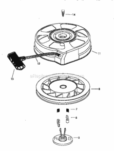 Page B Diagram and Parts List for 143986500  Craftsman Engine