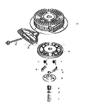 Rewind_Starter_590733 Diagram and Parts List for 143999005  Craftsman Lawn Mower