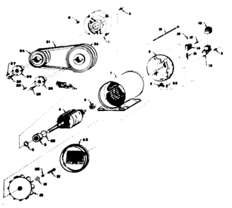 Stator Assembly Diagram and Parts List for 58031266  Craftsman Engine