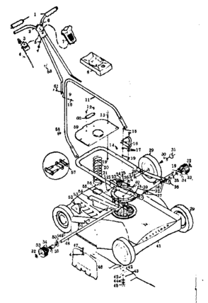 Replacement Parts Diagram and Parts List for 13197560  Craftsman Lawn Mower