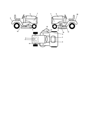 Decals Diagram and Parts List for 917253620  Craftsman Lawn Tractor