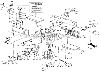 Unit Parts Diagram and Parts List for 149236321  Craftsman Planer Jointer