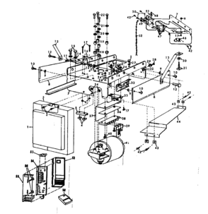 Part Location Diagram of G-381-1 Craftsman Transmitter