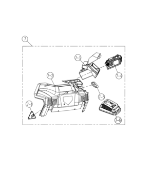 Rear Housing/battery Diagram and Parts List for 13888784  Craftsman Snow Blower