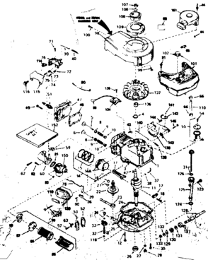 Part Location Diagram of 31304A Craftsman Pipe, intake (incl. no. 50)