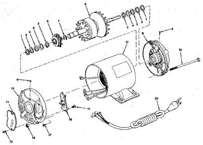 Part Location Diagram of 64739 Craftsman Actuator Assembly