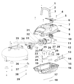 Page A Diagram and Parts List for 15206  Craftsman Compressor