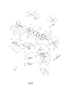 10" Bench Grinder Diagram and Parts List for 152220600  Craftsman Bench Grinder