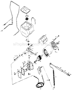 Page B Diagram and Parts List for 15547  Craftsman Paint Sprayer