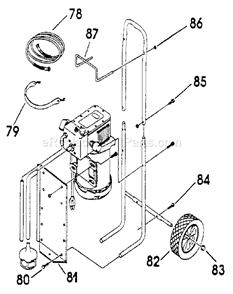 Page B Diagram and Parts List for 15548  Craftsman Paint Sprayer