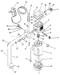 Page C Diagram and Parts List for 15548  Craftsman Paint Sprayer