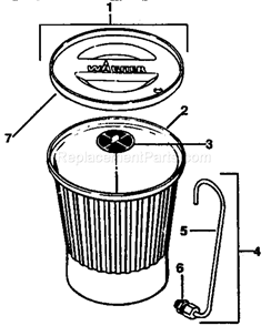 Part Location Diagram of 0088871 Craftsman Filter Screen, Coarse