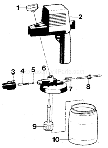 Page A Diagram and Parts List for 15581  Craftsman Paint Sprayer
