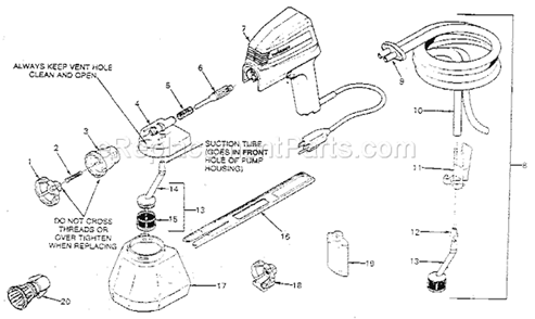 Part Location Diagram of 0016551 Craftsman Filter